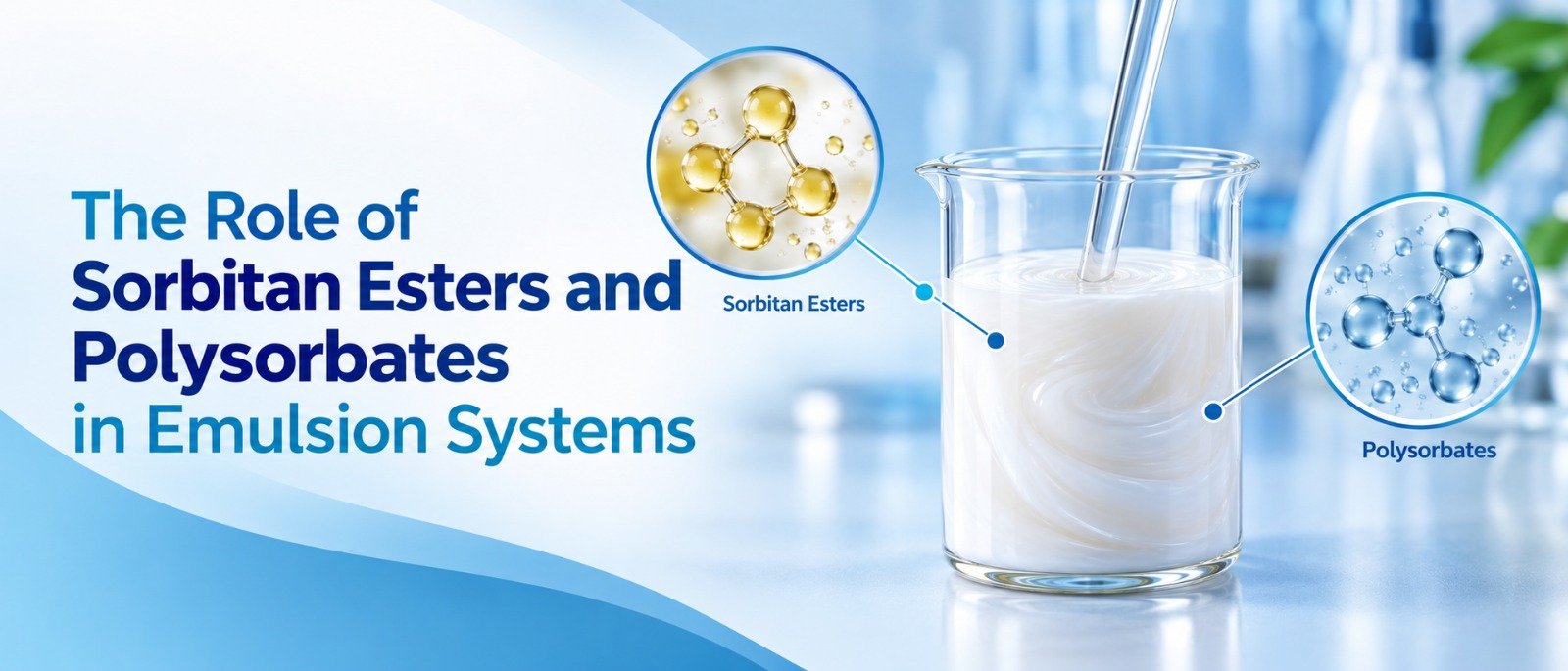 The Role of Sorbitan Esters and Polysorbates in Emulsion Systems